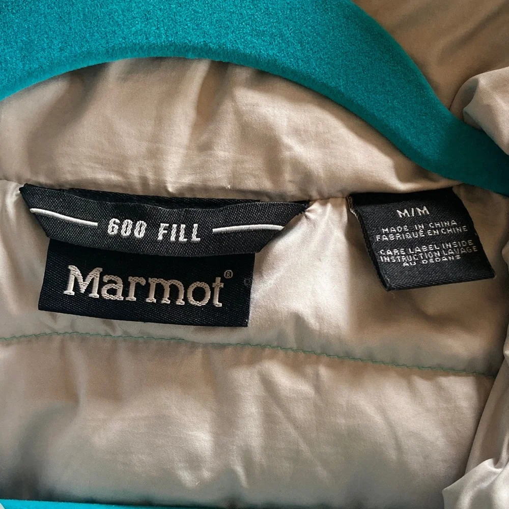 Marmot Women's Teal Quilted 600 Fill Puffer Jacket - Picture 2 of 2